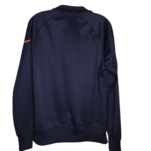 Nike Chicago Bears Women's Jacket Full Zip Fitted Track Navy Orange Like New XL - Picture 3 of 11